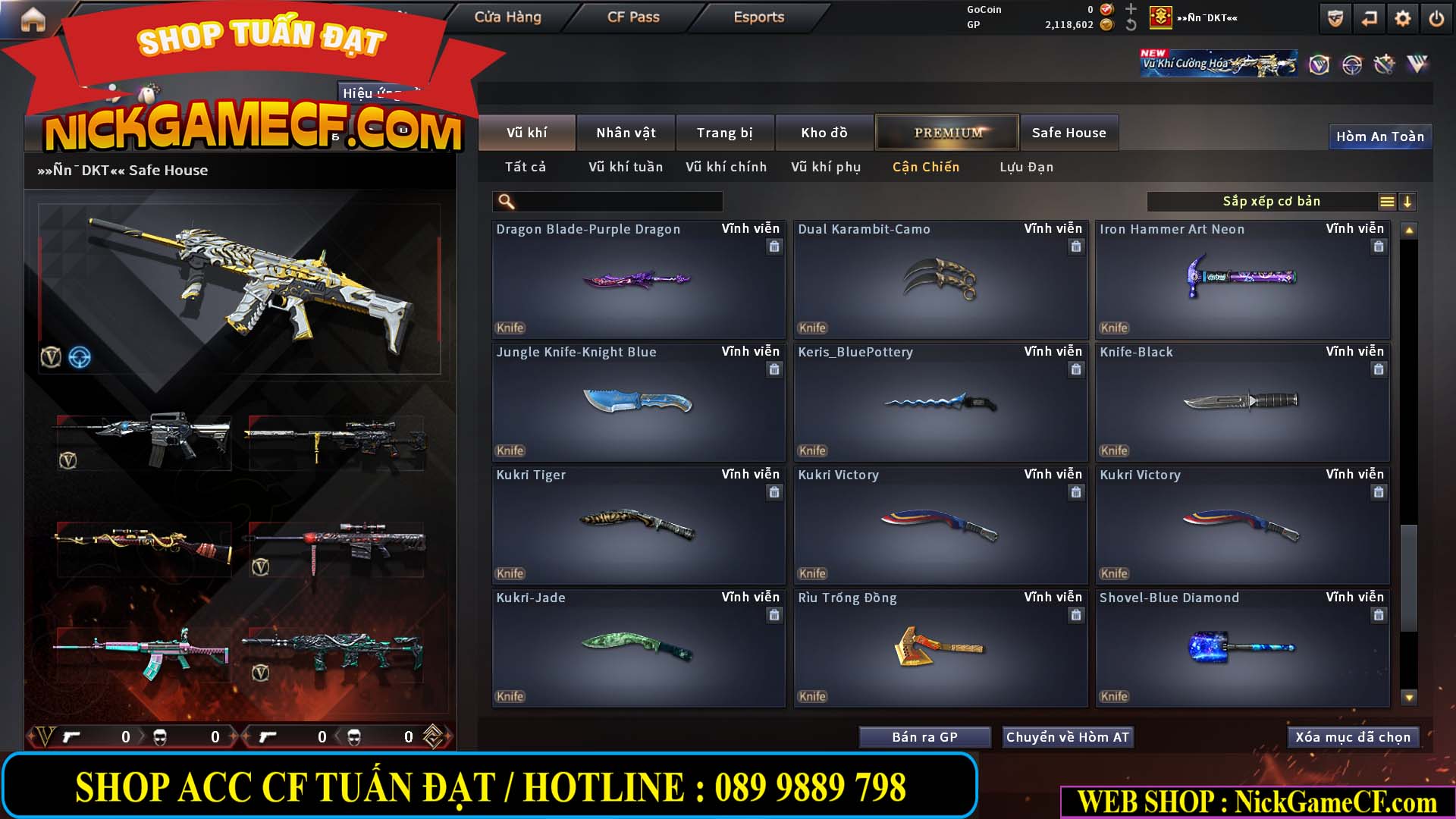 MÃ CF15283 - GIÁ : 1950K - CHIẾN C4 XINH - 12 VIP - VIP4