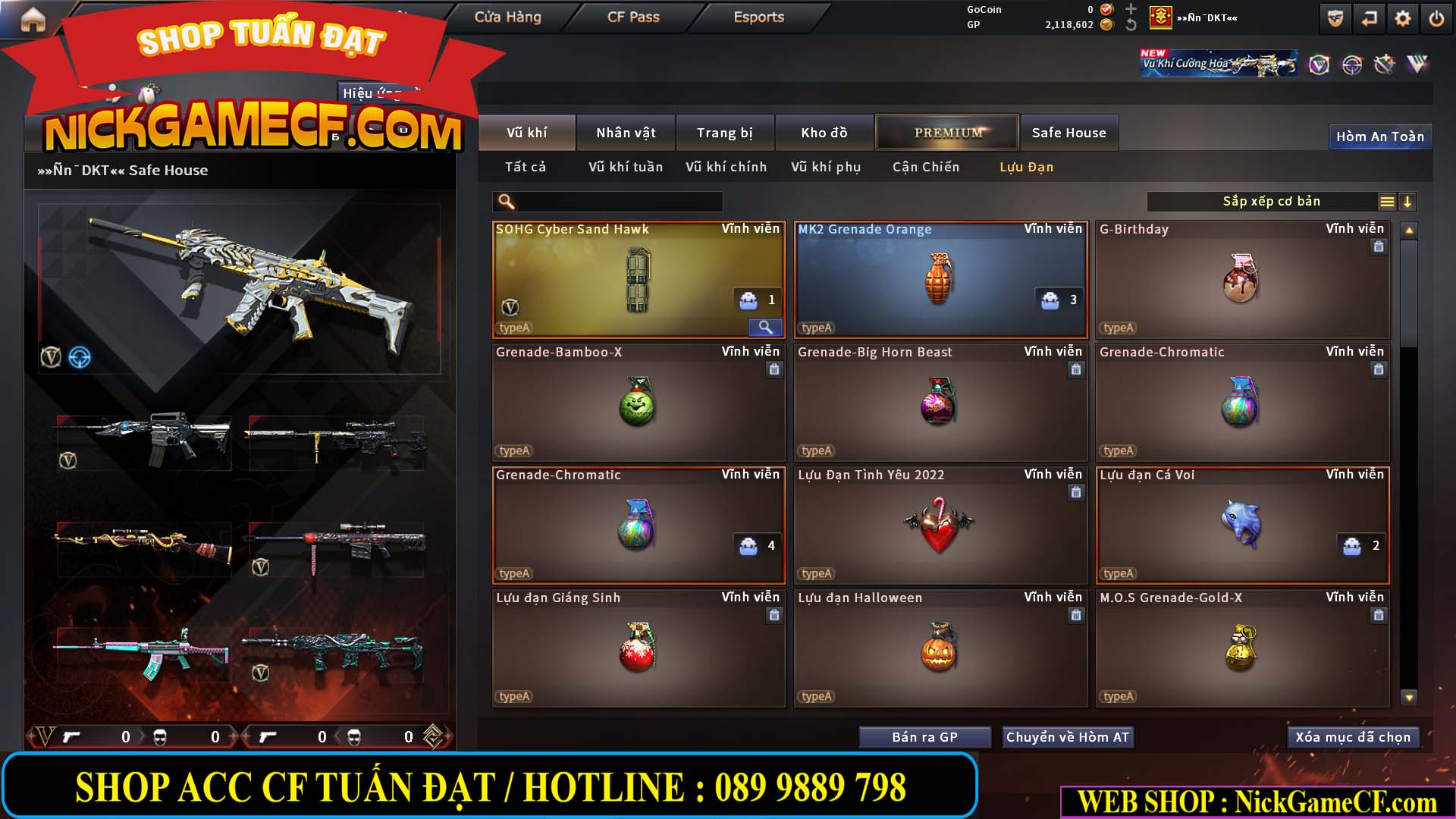 MÃ CF15283 - GIÁ : 1950K - CHIẾN C4 XINH - 12 VIP - VIP4