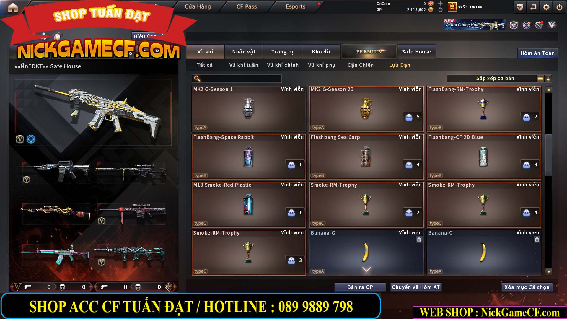 MÃ CF15283 - GIÁ : 1950K - CHIẾN C4 XINH - 12 VIP - VIP4