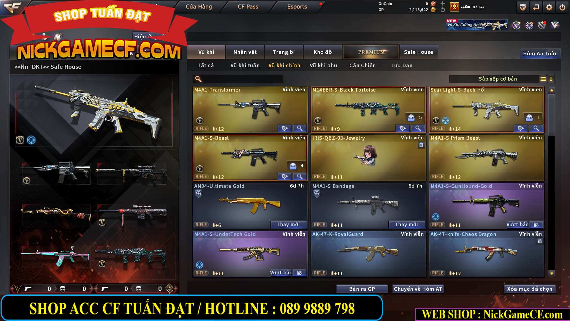 MÃ CF15283 - GIÁ : 1950K - CHIẾN C4 XINH - 12 VIP - VIP4