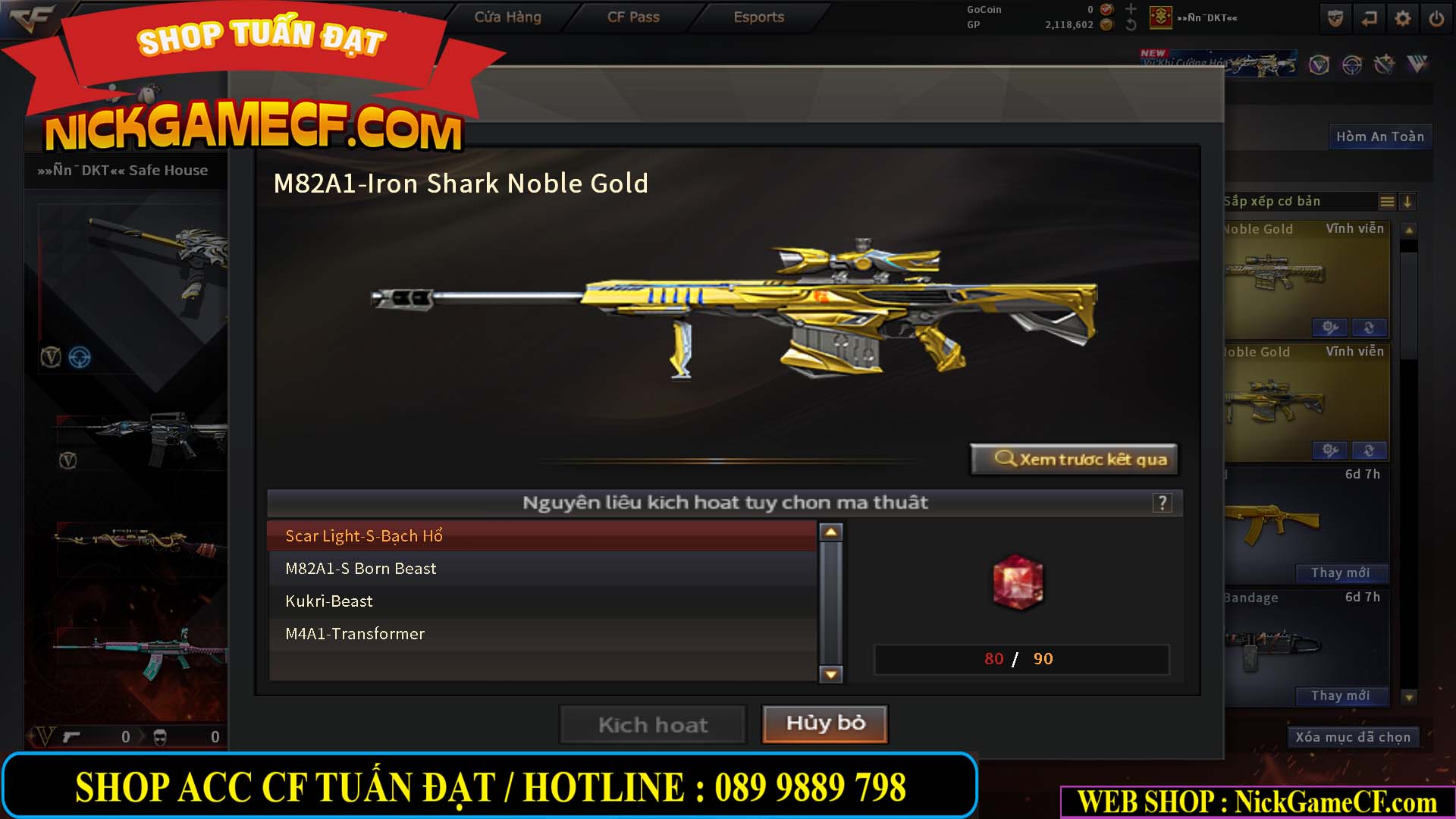 MÃ CF15283 - GIÁ : 1950K - CHIẾN C4 XINH - 12 VIP - VIP4