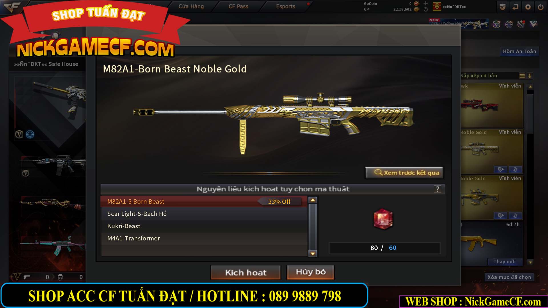 MÃ CF15283 - GIÁ : 1950K - CHIẾN C4 XINH - 12 VIP - VIP4