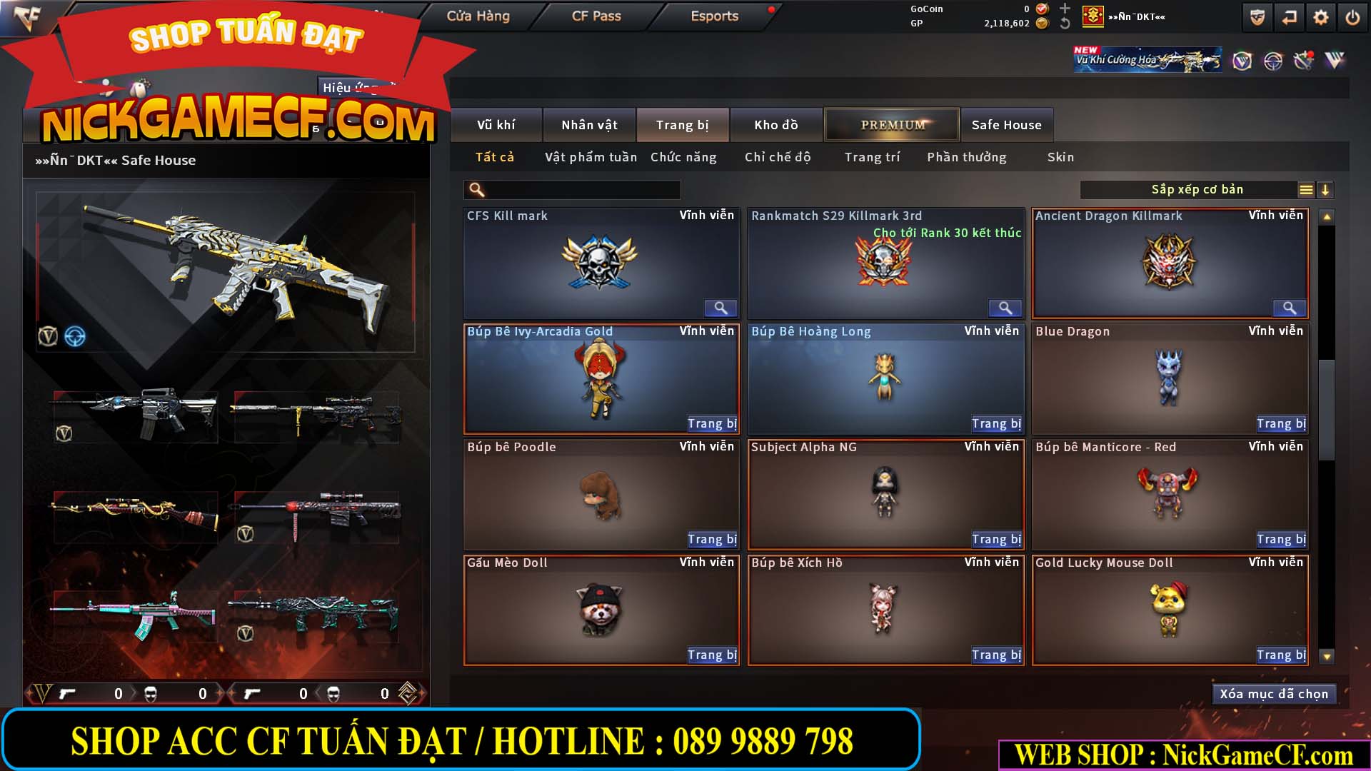 MÃ CF15283 - GIÁ : 1950K - CHIẾN C4 XINH - 12 VIP - VIP4