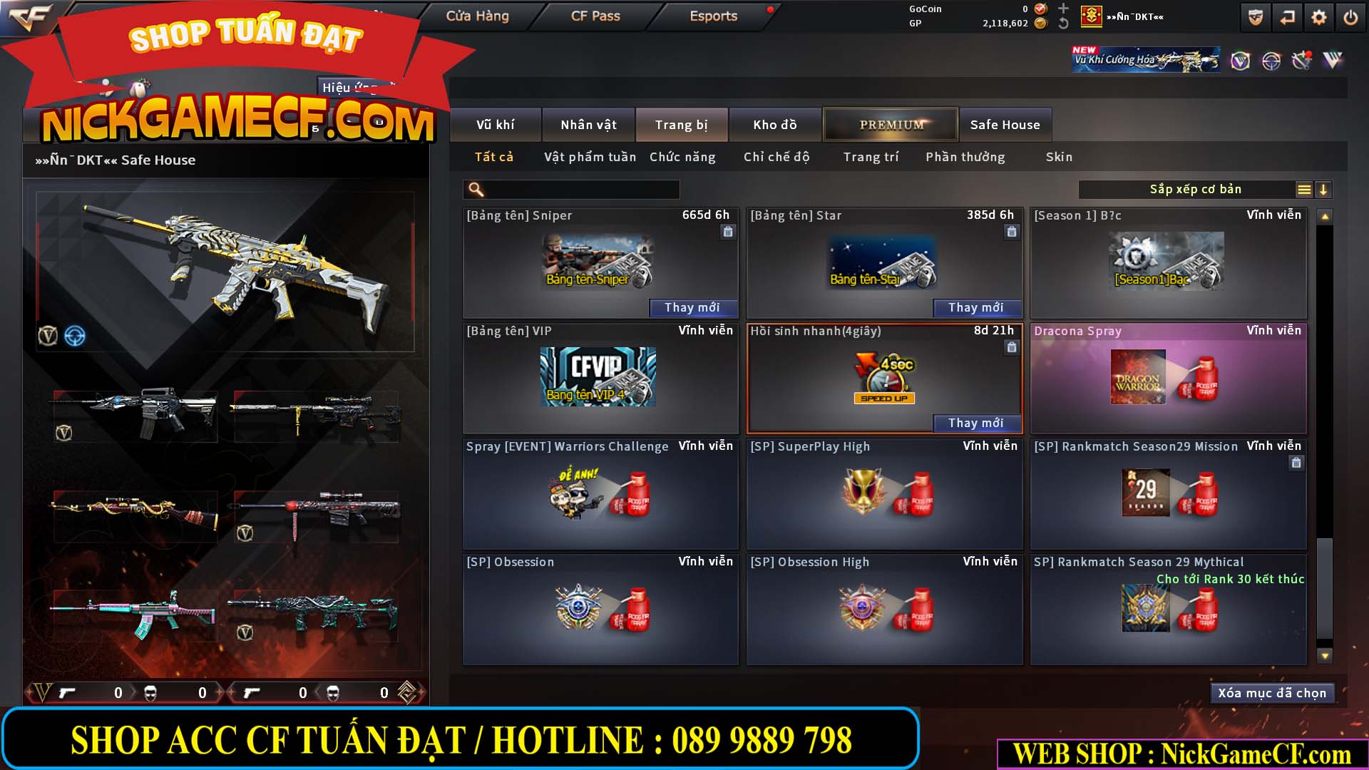 MÃ CF15283 - GIÁ : 1950K - CHIẾN C4 XINH - 12 VIP - VIP4