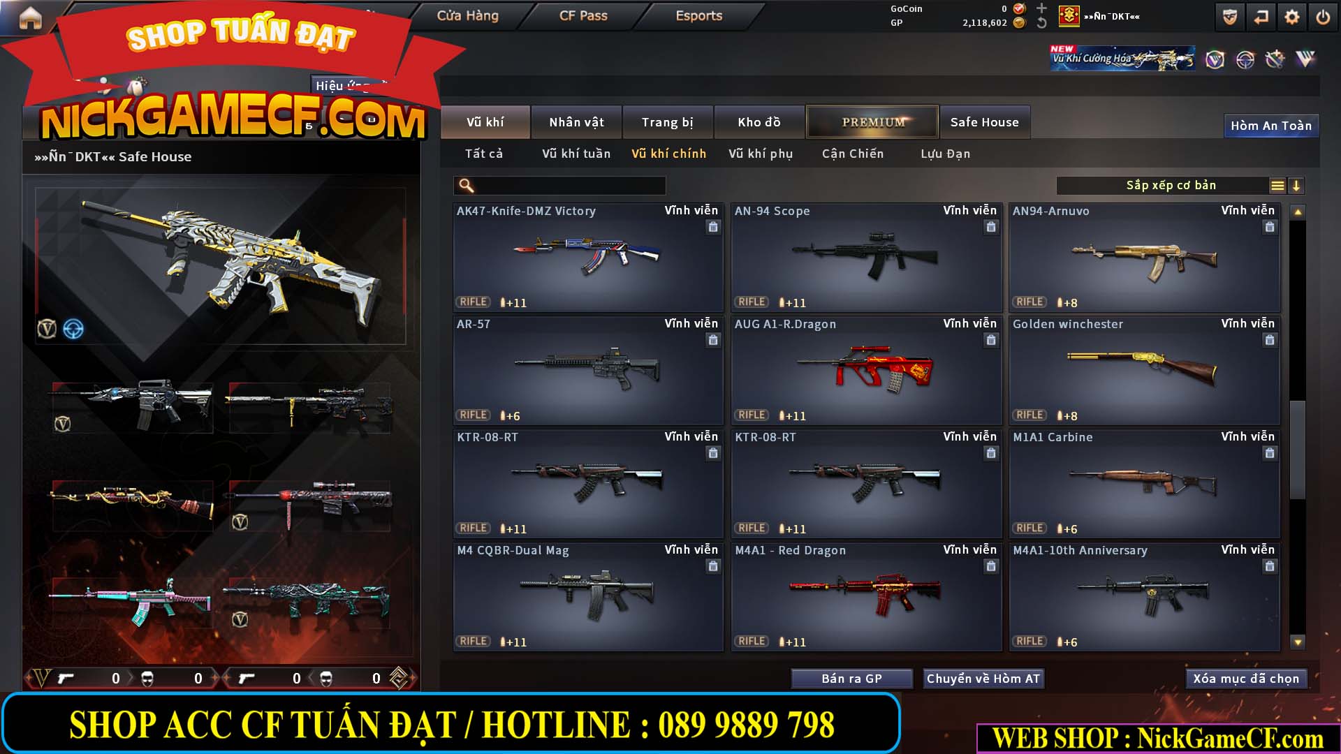 MÃ CF15283 - GIÁ : 1950K - CHIẾN C4 XINH - 12 VIP - VIP4